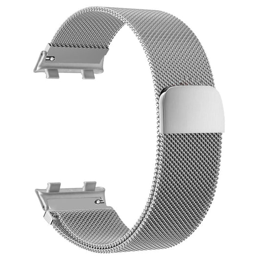 For OPPO Watch 46MM Smart Watch Milanese Stainless Steel Metal Watch Band(Silver) by buy2fix