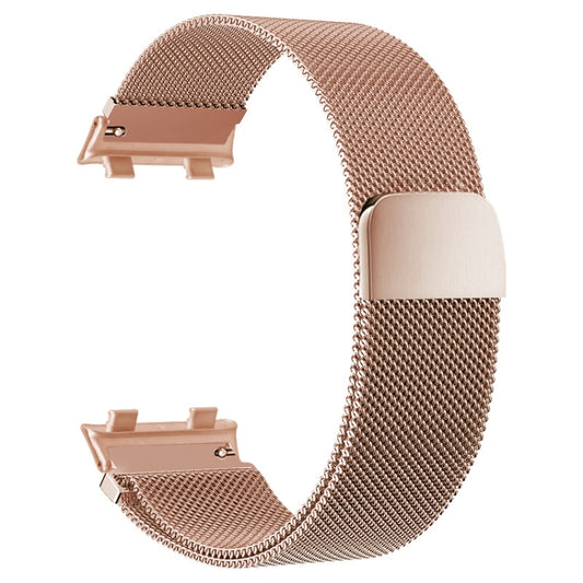 For OPPO Watch 46MM Smart Watch Milanese Stainless Steel Metal Watch Band(Rose) by buy2fix