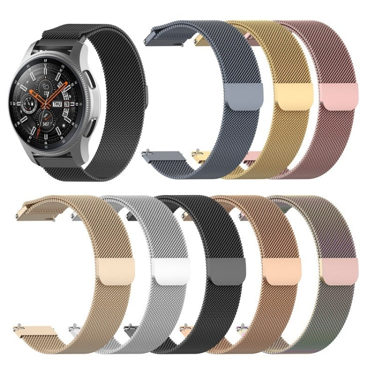 18mm Milan Stainless Steel Mesh Watch Band(Black) by buy2fix
