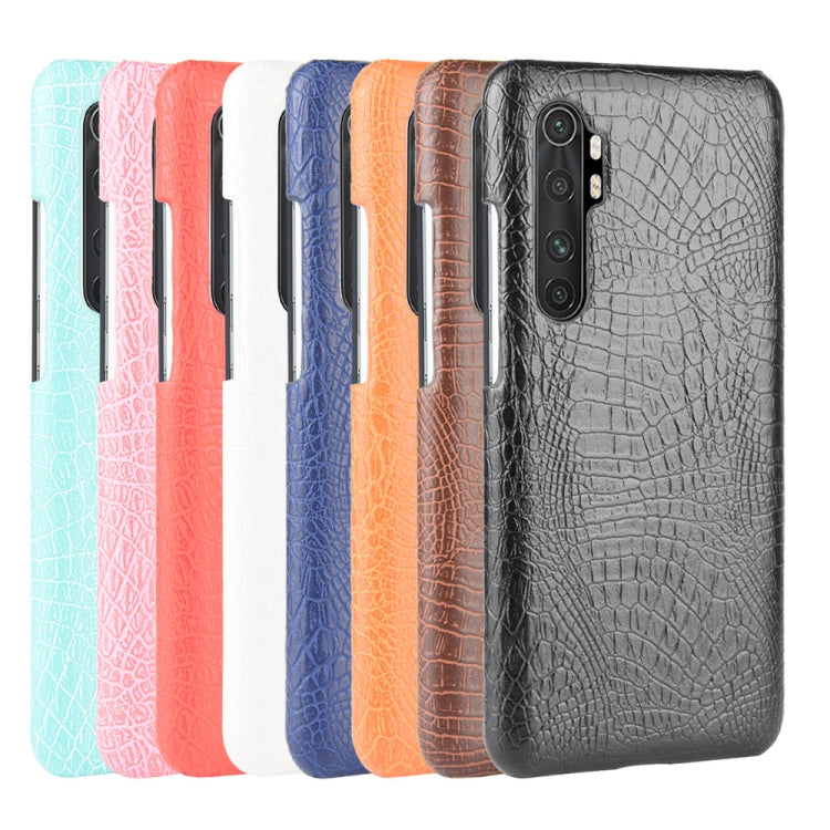 For Xiaomi Mi Note 10 Lite Shockproof Crocodile Texture PC + PU Case(Pink) by buy2fix