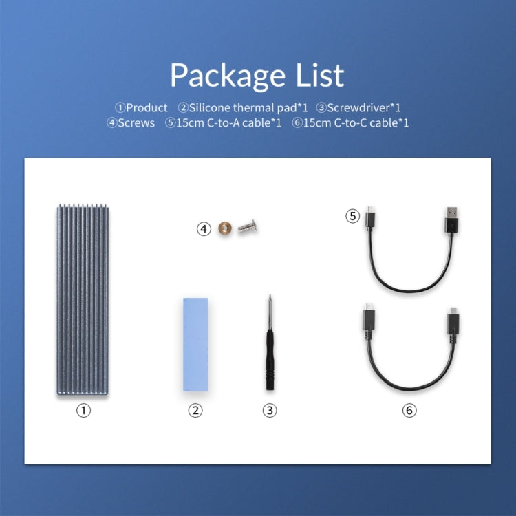 ORICO M2PJM-C3 M.2 SSD Dual Protocol Hard Disk Case by ORICO