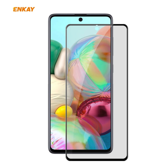For Samsung Galaxy A71 ENKAY Hat-Prince 0.26mm 9H 6D Privacy Anti-spy Full Screen Tempered Glass Film by ENKAY