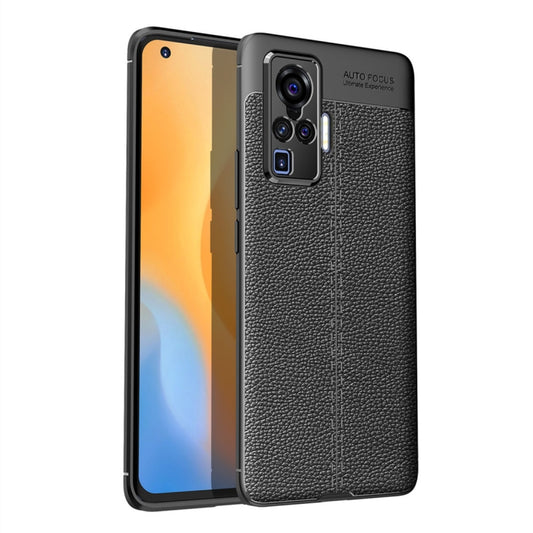 For VIVO X50 Pro Litchi Texture TPU Shockproof Case(Black) by buy2fix