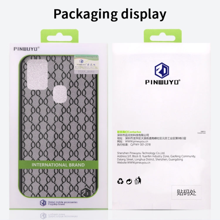 For Samsung Galaxy A21s PINWUYO Series 2nd Generation PC + TPU Anti-drop All-inclusive Protective Shell Matte Back Cover(Red) by PINWUYO