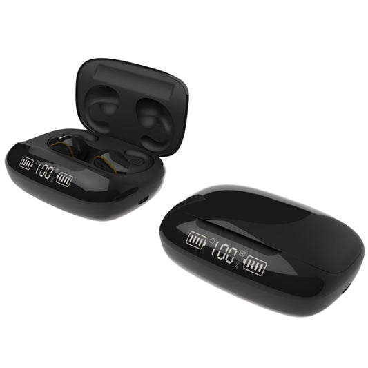 T20 TWS Bluetooth 5.0 Touch Wireless Bluetooth Earphone with Three LED Battery Display & Charging Box, Support Call & Voice Assistant(Black) by buy2fix