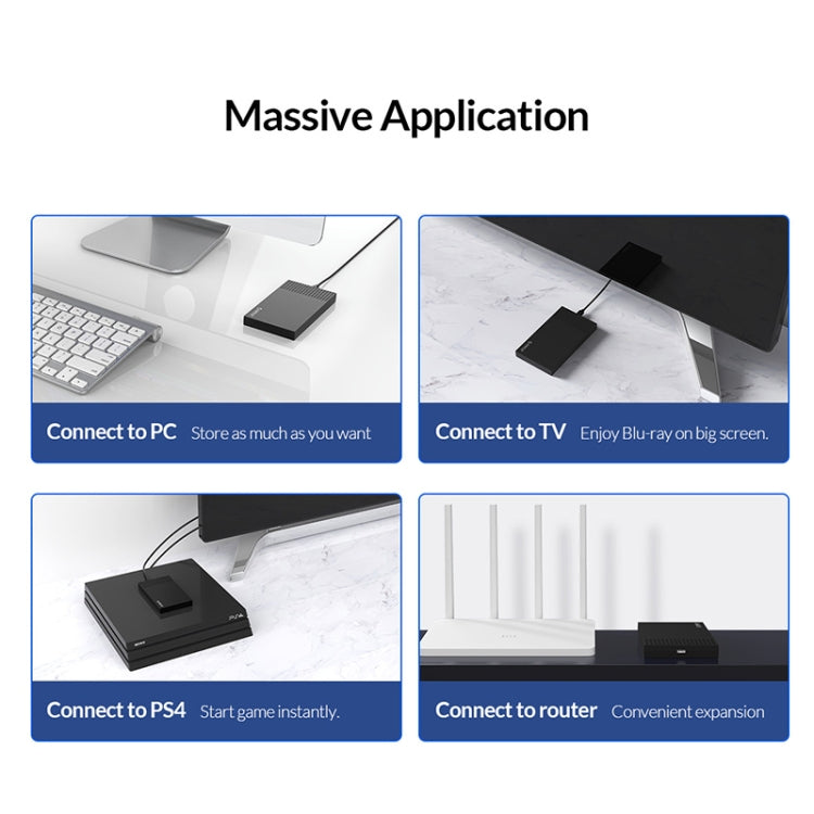 ORICO 2526C3 2.5 inch USB-C / Type-C Portable Hard Drive Enclosure by ORICO