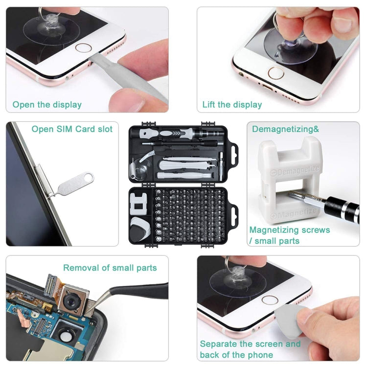 115 in 1 Precision Screw Driver Mobile Phone Computer Disassembly Maintenance Tool Set(Purple) by buy2fix