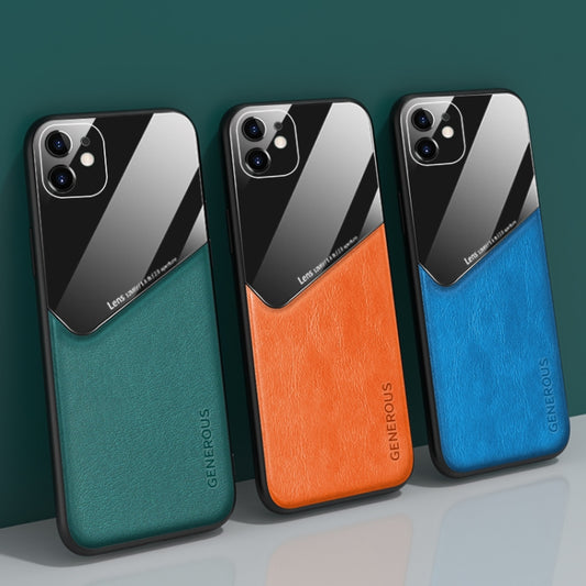 For Samsung Galaxy A51 4G All-inclusive Leather + Organic Glass Phone Case with Metal Iron Sheet(Green) by buy2fix