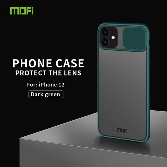 For iPhone 12 mini MOFI Xing Dun Series Translucent Frosted PC + TPU Privacy Anti-glare Shockproof All-inclusive Protective Case(Green) by MOFI