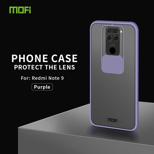 For Xiaomi Redmi Note 9 / 10X 4G MOFI Xing Dun Series Translucent Frosted PC + TPU Privacy Anti-glare Shockproof All-inclusive Protective Case(Purple) by MOFI