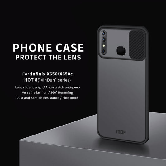 For Infinix X650 / X650C / HOT8 / HOT8Lite MOFI Xing Dun Series Translucent Frosted PC + TPU Privacy Anti-glare Shockproof All-inclusive Protective Case(Green) by idewei
