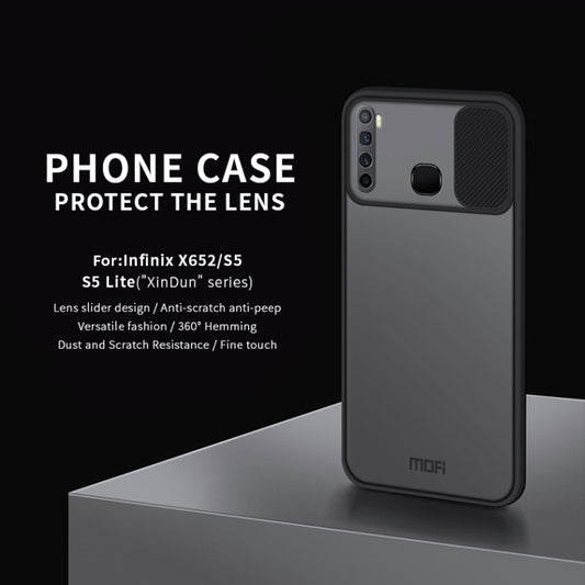 For Infinix X652 / S5 / S5 Lite MOFI Xing Dun Series Translucent Frosted PC + TPU Privacy Anti-glare Shockproof All-inclusive Protective Case(Green) by idewei