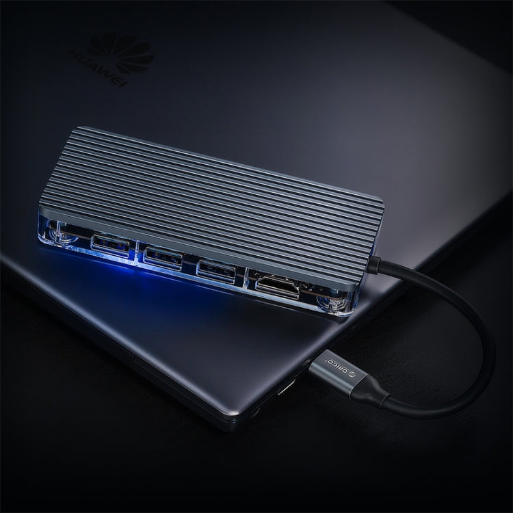 ORICO WB-6RJ 6 in 1 Type-C Transparent HUB by ORICO