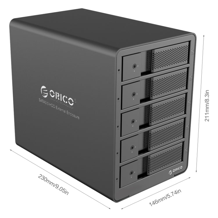 ORICO 9558RU3-V1-BK 3.5-Inch External Hard Drive Enclosure by ORICO