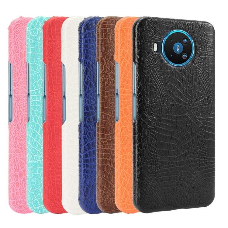 For Nokia 8.3 Shockproof Crocodile Texture PC + PU Case(Black) by buy2fix