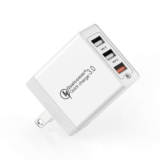SDC-30W 30W QC 3.0 USB + 2.4A Dual USB 2.0 Ports Mobile Phone Tablet PC Universal Quick Charger Travel Charger, US Plug by buy2fix