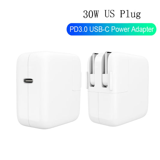 2 in 1 PD3.0 30W USB-C / Type-C Travel Charger with Detachable Foot + PD3.0 3A USB-C / Type-C to USB-C / Type-C Fast Charge Data Cable Set, Cable Length: 1m, US Plug by buy2fix