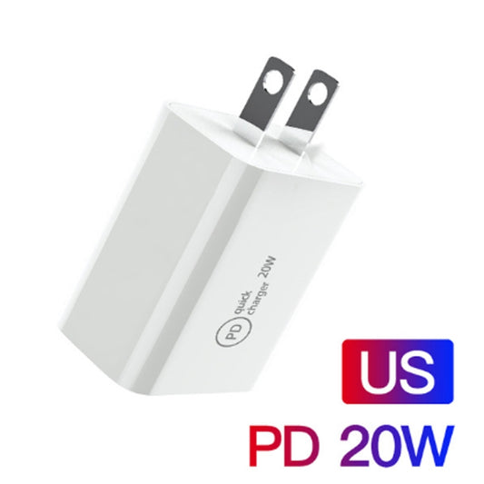 SDC-20W 2 in 1 PD 20W USB-C / Type-C Travel Charger + 3A PD3.0 USB-C / Type-C to 8 Pin Fast Charge Data Cable Set, Cable Length: 1m, US Plug by buy2fix