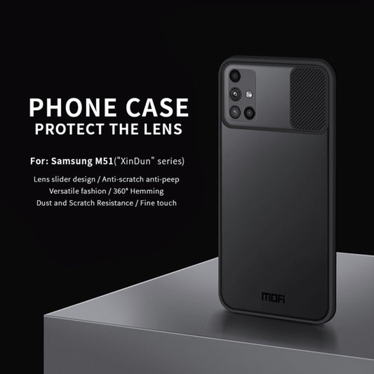 For Samsung Galaxy M51 MOFI Xing Dun Series Translucent Frosted PC + TPU Privacy Anti-glare Shockproof All-inclusive Protective Case(Green) by MOFI
