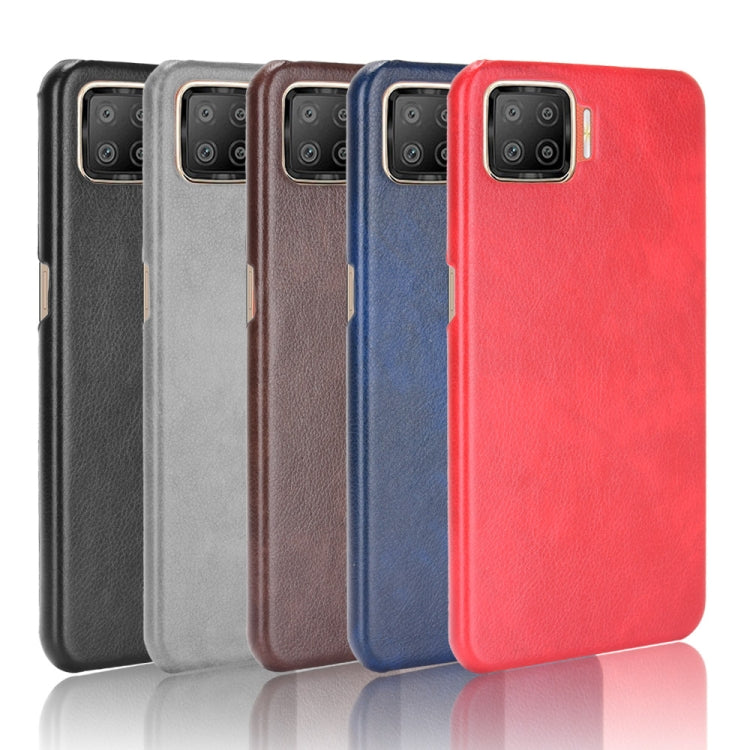 For OPPO F17 / A73 2020 Shockproof Litchi Texture PC + PU Case(Gray) by buy2fix
