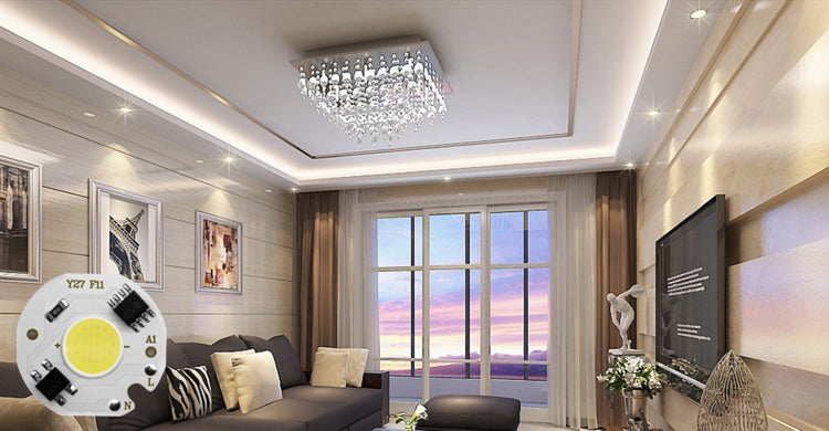 10 pcs COB LED Light Chip AC 220V LED Bulb Light Intelligent IC Driver Bulb Light DIY Spotlight Downlight Chip Outdoor Flood Light(10W(cold white)) by buy2fix