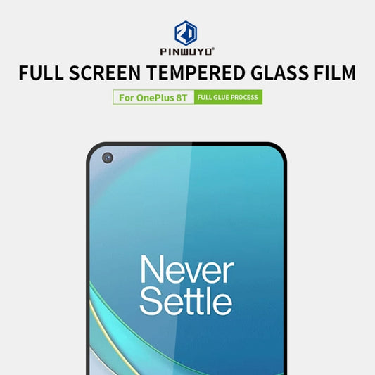 For OnePlus 8T PINWUYO 9H 2.5D Full Screen Tempered Glass Film(Black) by PINWUYO