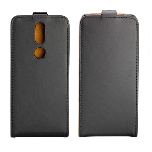 For Nokia2.4 Business Style Vertical Flip TPU Leather Case with Card Slot(Black) by buy2fix