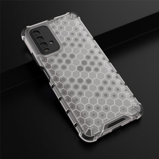 For Xiaomi Redmi 9T Shockproof Honeycomb PC + TPU Case(White) by buy2fix