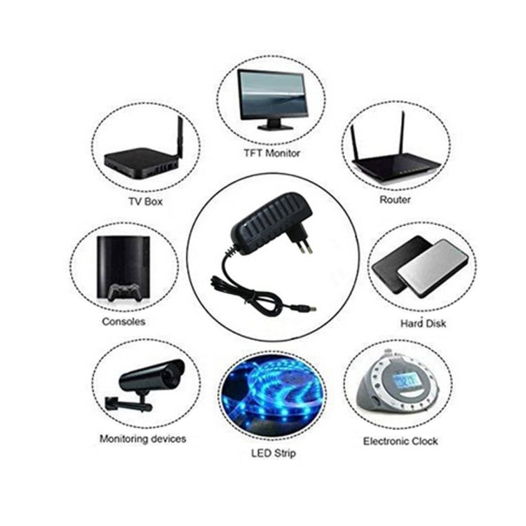 100-240V AC to DC IC Power Charger Adapter 5V 9V 12V 24V 1A, Plug Type:IC US 5V1A by buy2fix