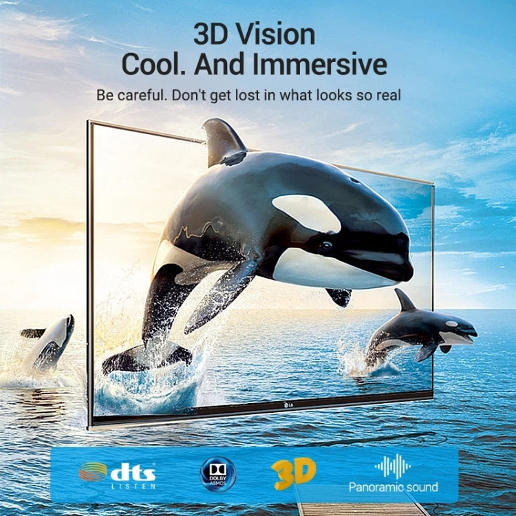 HDMI2.1 8K 120Hz High Dynamic HD Cable, Cable Length: 1m by buy2fix