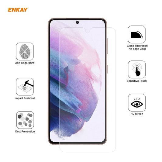For Samsung Galaxy S21 5G 10 PCS ENKAY Hat-Prince 0.1mm 3D Full Screen Protector Explosion-proof Hydrogel Film by ENKAY