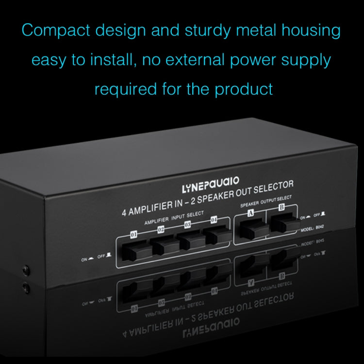 4 Input 2 Output Power Amplifier And Speaker Switcher Speaker Switch Splitter Comparator 300W Per Channel Without Loss Of Sound Quality by buy2fix