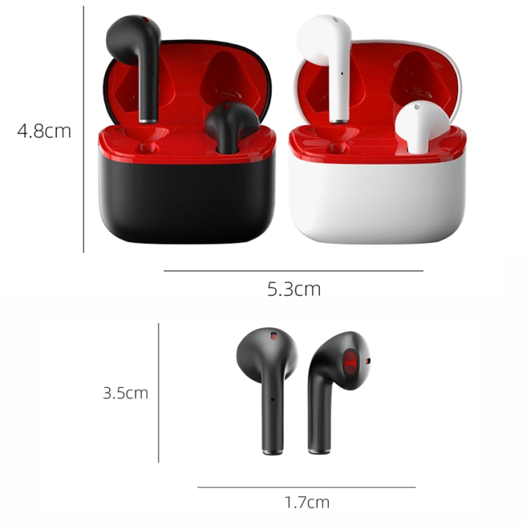 JM12 TWS Earphone Bluetooth 5.0 Touch Control Stereo Bass Sport Wireless Earphone With Mic(White) by buy2fix