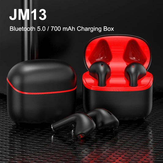 JM13 TWS Earphone Bluetooth 5.0 Touch Control Stereo Bass Sport Wireless Earphone With Mic(Black) by buy2fix