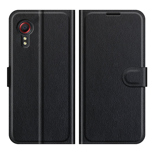 For Samsung Galaxy Xcover 5 / Xcover 5S Litchi Texture Horizontal Flip Protective Case with Holder & Card Slots & Wallet(Black) by buy2fix