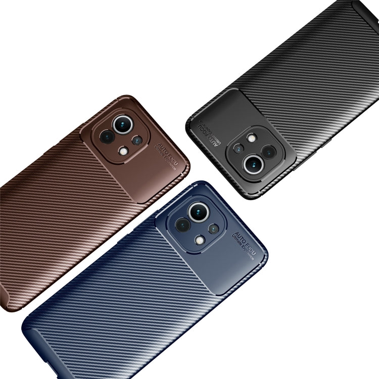For Xiaomi Mi 11 Pro Carbon Fiber Texture Shockproof TPU Case(Black) by buy2fix