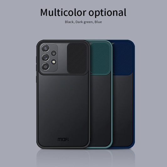 For Samsung Galaxy A72 5G / 4G MOFI Xing Dun Series Translucent Frosted PC + TPU Privacy Anti-glare Shockproof All-inclusive Protective Case(Green) by MOFI