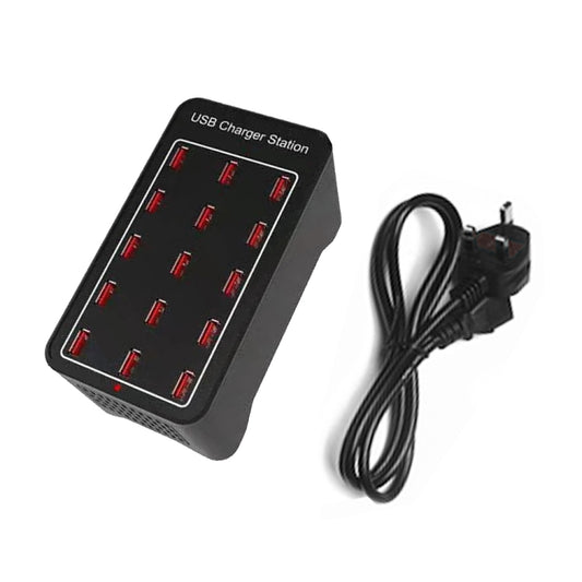 XLD-A7 100W 15 USB Ports Fast Charger Station Smart Charger, AC 110-240V, Plug Size:UK Plug by buy2fix