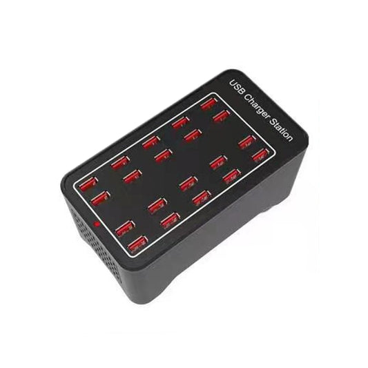 100W 20 USB Ports Fast Charger Station Smart Charger, AC 110-240V, Plug Size:UK Plug by buy2fix