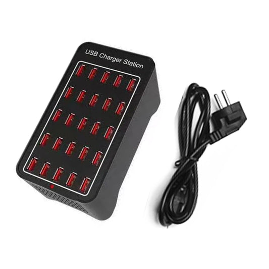 150W 25 USB Ports Fast Charger Station Smart Charger, AC 110-240V, Plug Size:EU Plug by buy2fix