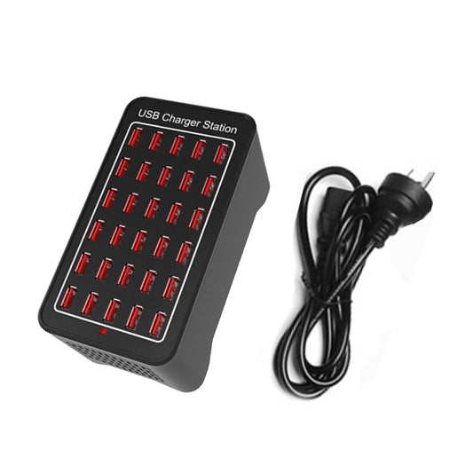 XLD-A7 150W 30 USB Ports Fast Charger Station Smart Charger, AC 110-240V, Plug Size:AU Plug by buy2fix