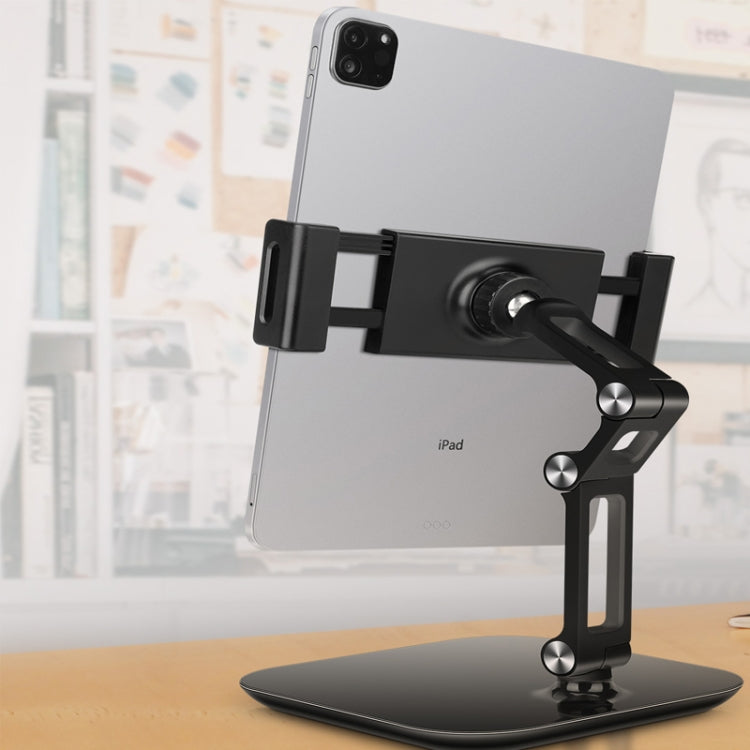 NS-06B Aluminum Alloy Foldable Adjustable Tablet Desk Stand for iPad, Huawei, Apple by buy2fix