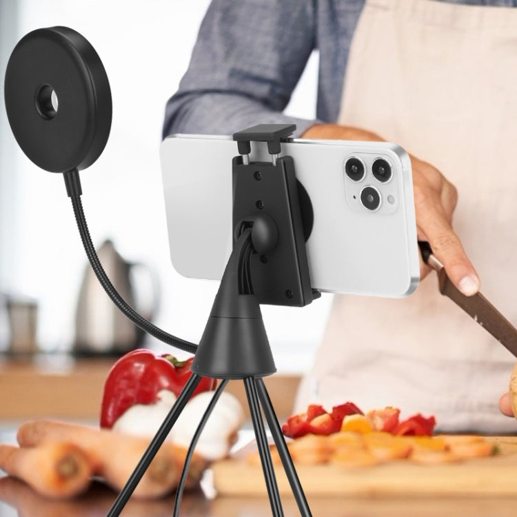 NS-08 Makeup Live Selfie Fill Ring Light Photography LED Dimmable Ring Lamp with Phone Tripod Stand Holder by buy2fix