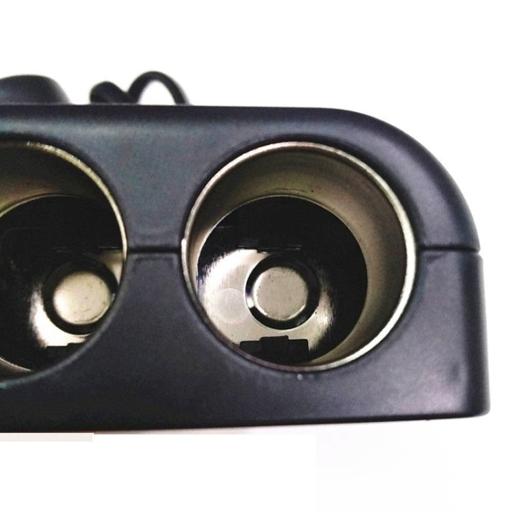 Cigarette Lighter Adapter 2 Socket Cigarette Lighter Splitter with LED Voltage Display USB Car Charger Adapter by buy2fix