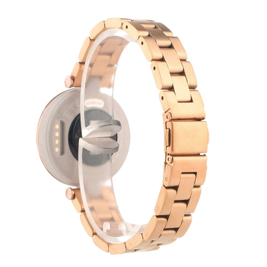 Stainless Steel Three Beads Hand Detachable Xiaoman Watch Band For Garmin Lily(Rose Gold) by buy2fix