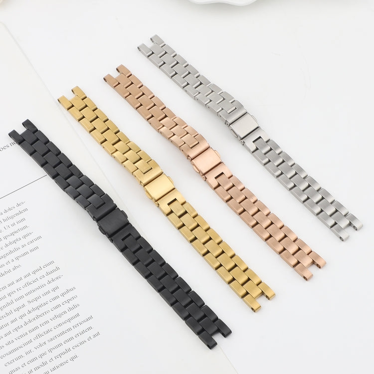 Stainless Steel Three Beads Hand Detachable Xiaoman Watch Band For Garmin Lily(Silver) by buy2fix