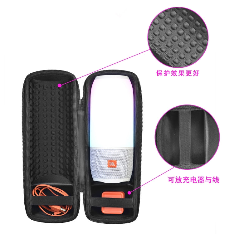 For JBL Pulse3/Charge3/Charge 4/Pulse4 Speaker Travel EVA Carry Case Shoulder Bag Black by buy2fix