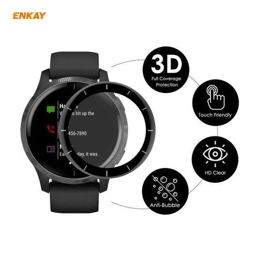 For Venu 2 / Vivoactive 4 45mm 10 PCS ENKAY Hat-Prince 3D Full Screen Soft PC Edge + PMMA HD Screen Protector Film by ENKAY