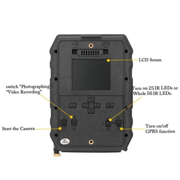 S880 Field Hunting Surveillance Camera, 2560x1920 Pixel, Low Battery, Night Vision, Wide Angle, Auto IR-Cut-Remove by buy2fix