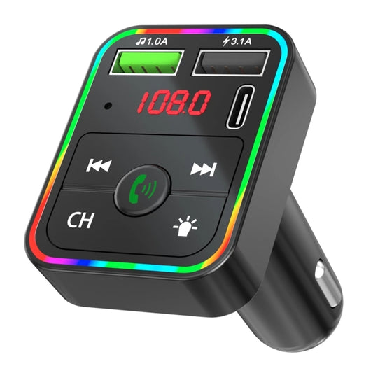 F2 Car FM Transmitter MP3 USB Charger Player with LED Backlight FM Transmitter with Bluetooth Transmitter Car Player Kit by buy2fix